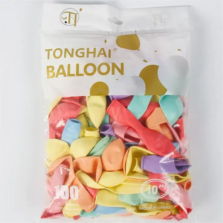 12 Inch 2.8g 100 pcs Macaron Color Balloon Wholesale Wedding Decoration Birthday Party Balloon Advertising Printing Balloon