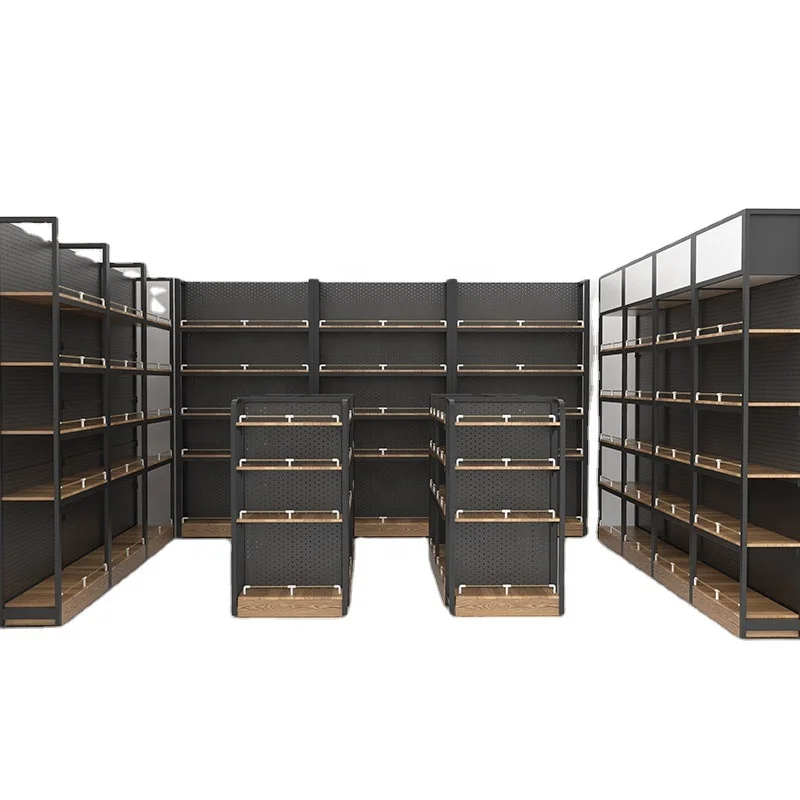 Hot Popular Multi Case Supermarket Shelf Grocery Store Display Racks Supermarket Shelf Gondola Shelving