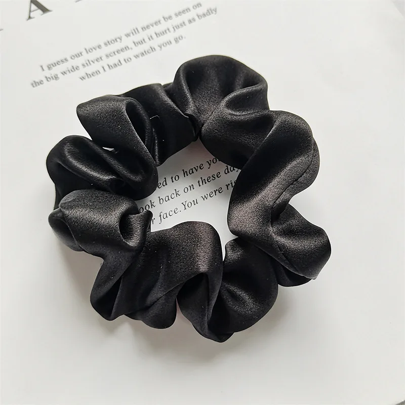 Factory wholesale Amazon hot selling silk scrunches hair accessories scrunchies hair ties