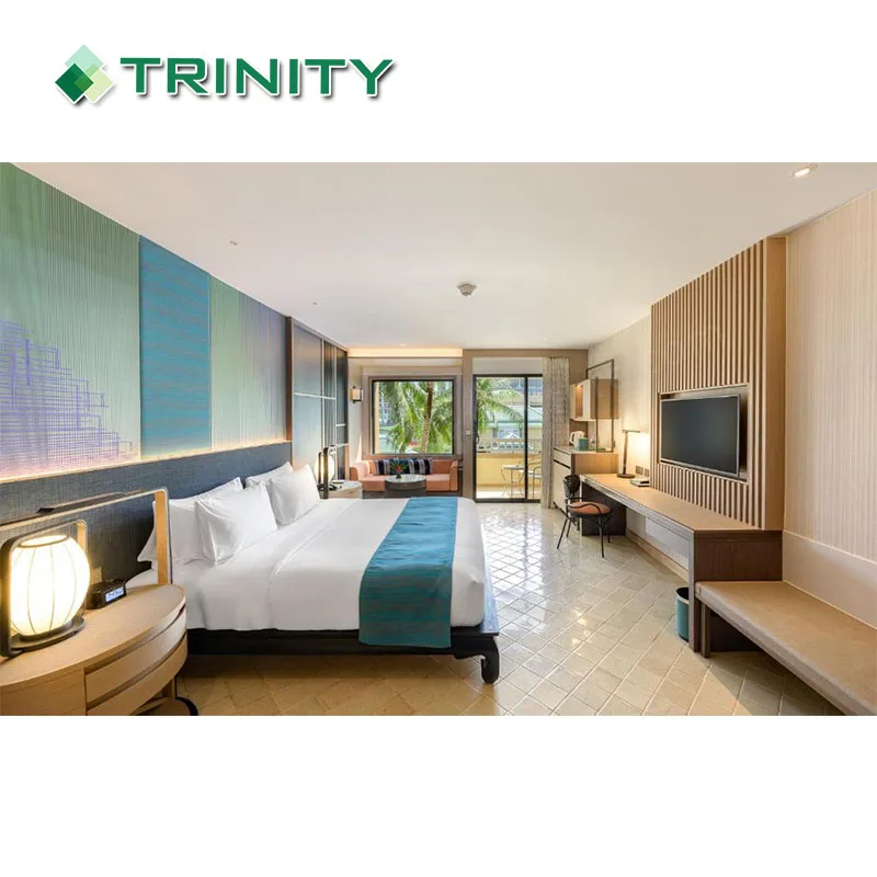 Modern Wooden 4 Star Resort Phuket Guest Room Furniture Holiday Inn Hotel Bedroom Furniture For Sale