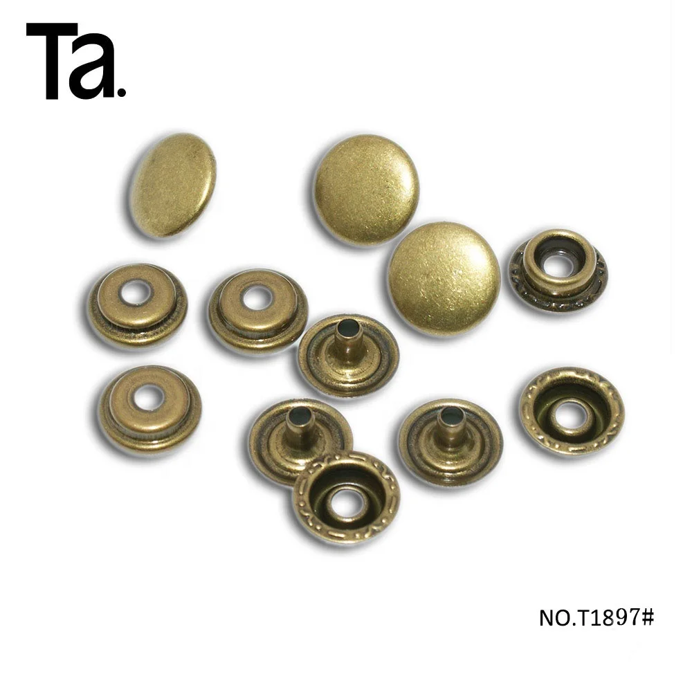 TANAI Fashion decorative rivets metal jeans button studs snap button
