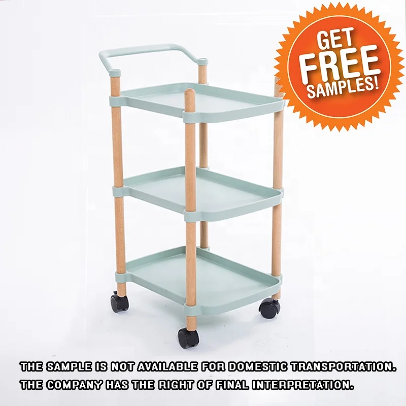 Hotel Restaurant Kitchen Uesd Plastic Handy Sevice Cart