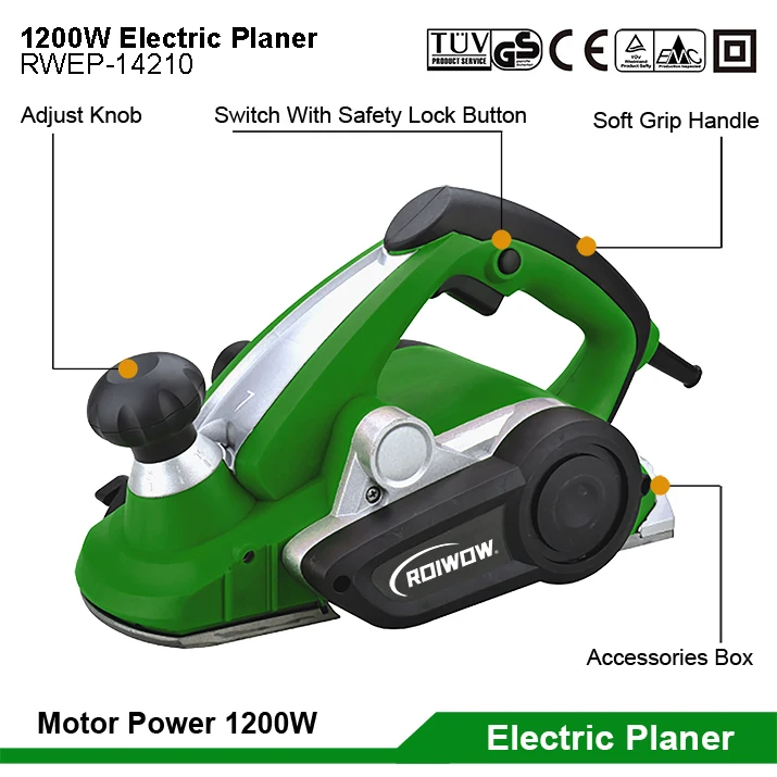 110MM Electric Planer Wood Table Planer For Woodworking Spare Parts Blades Power Tools Hand Held Electric Wood Planer Machine