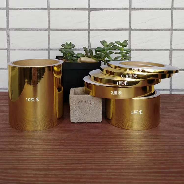 2023 Best Selling Gold Beautiful Seam Decorative Tape Self-adhesive Waterproof Tile Gap Tape