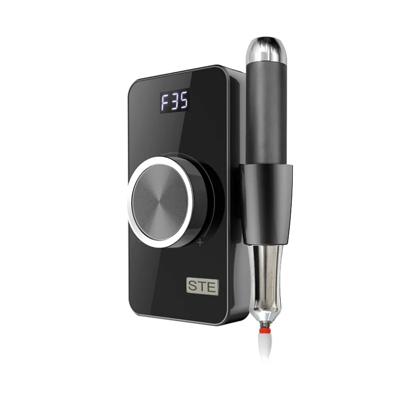 Coreless Motor 35000RPM Rechargeable Nail Drill Machine for Manicure Pedicure Portable Polisher Electric File Machine