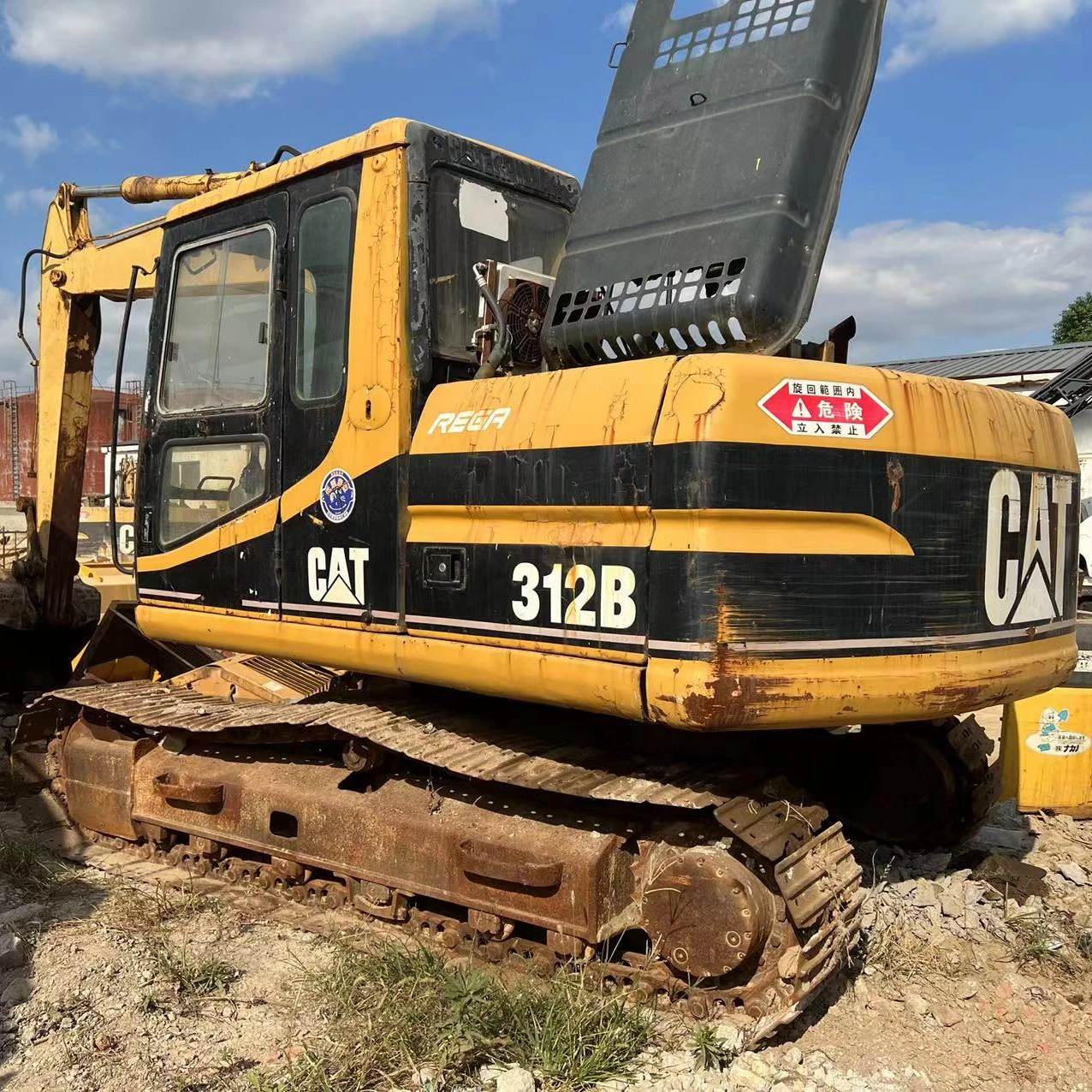 Used second hand excavator earth-moving machinery cat 312b of sale