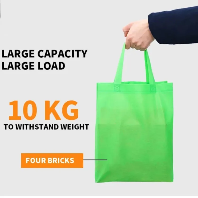 Custom Printed  Promotional Nonwoven Fabric Grocery Cloth Totebag Wholesale Gift Bag Non Woven Bag Shopping Tote Bag With Logo