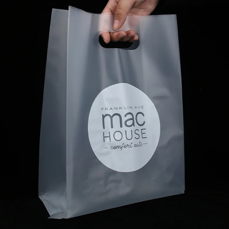 High Quality Single Double Cup Take Away Bags Beverage Packaging Plastic Take Out Bag With Logos