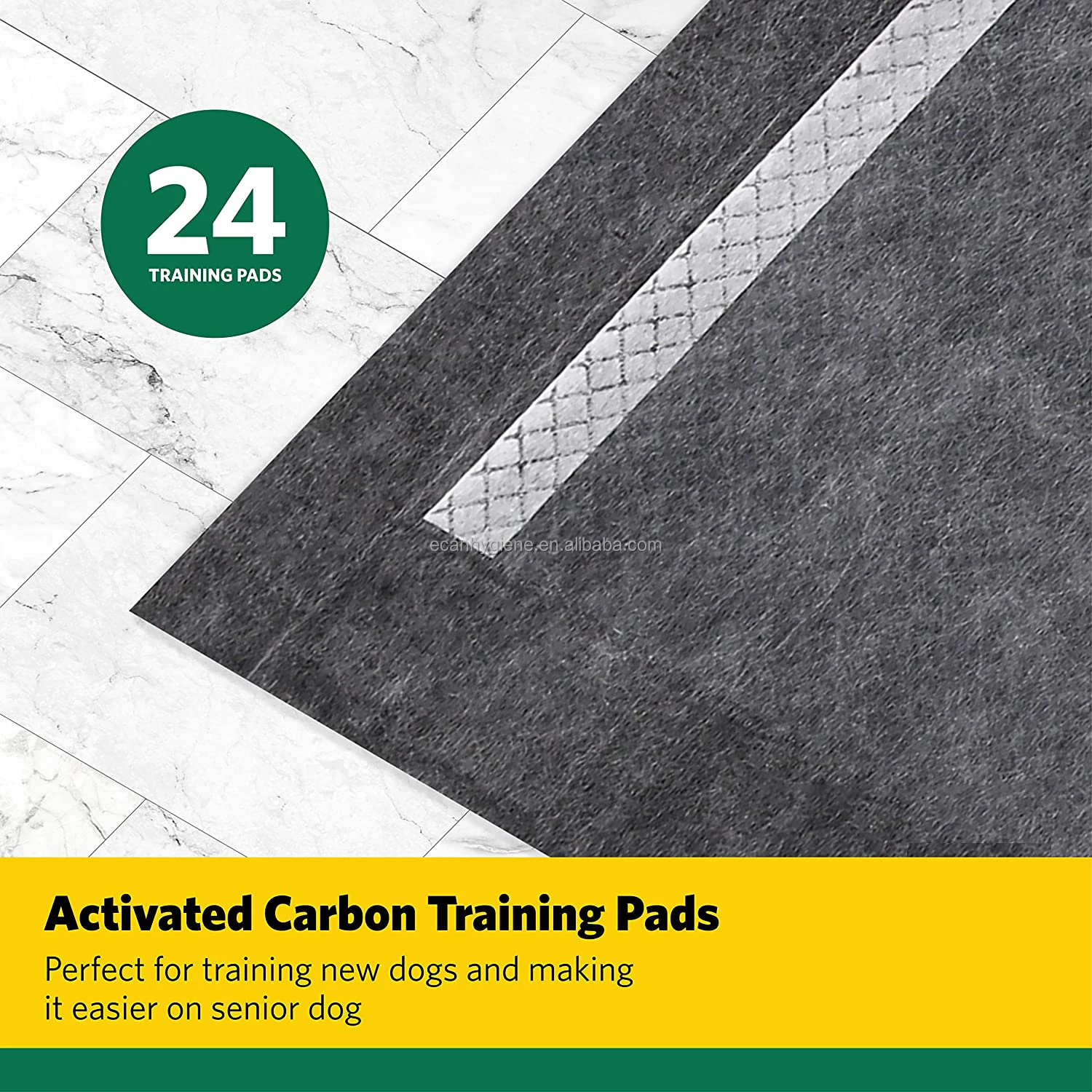 Cheap price disposable puppy pad activated carbon dog training pads with adhesive