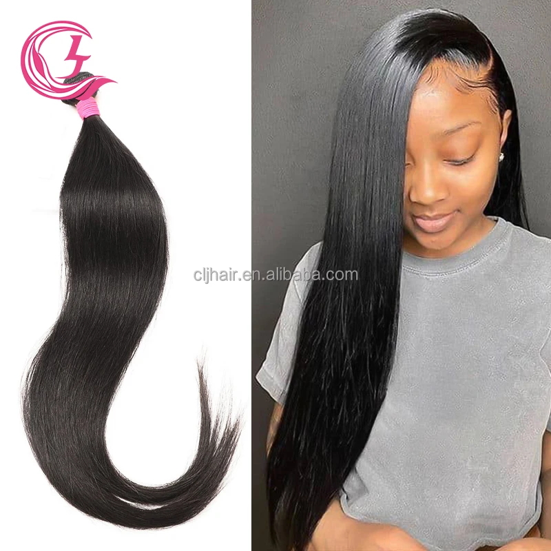 CLJHAIR Dropshipping Raw Unprocessed Cuticle Aligned Short Wet Curls 7A Grade Kinky Straight Peruvian Hair Bundles