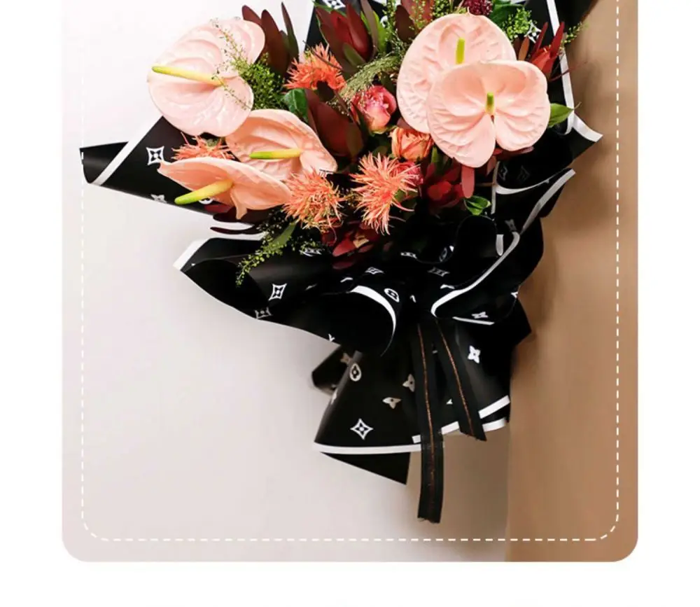 Bag flower single-sided flower wrapping paper bouquet handmade DIY materials full rose shop florist