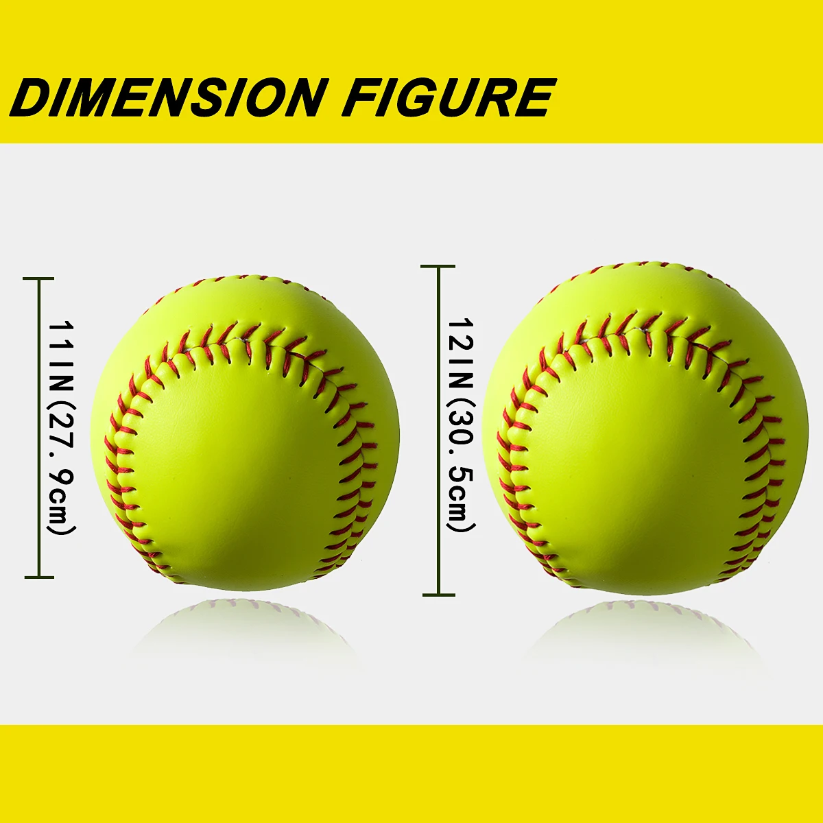 Custom logo Cork core softball Fastball PVC leather speed asphalt softball