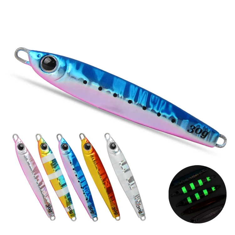 LUCKYSHOT Outstanding Quality Chase Jig Lure 15g 20g 30g 40g 60g Sea Night Tungsten Jigging Lures