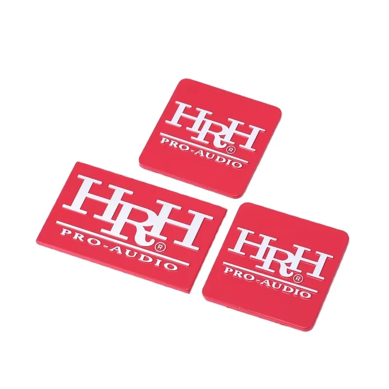 Customized audio aluminium label personalized audio electronics Brand Logo metal nameplate Audio Equipment Nameplate badge