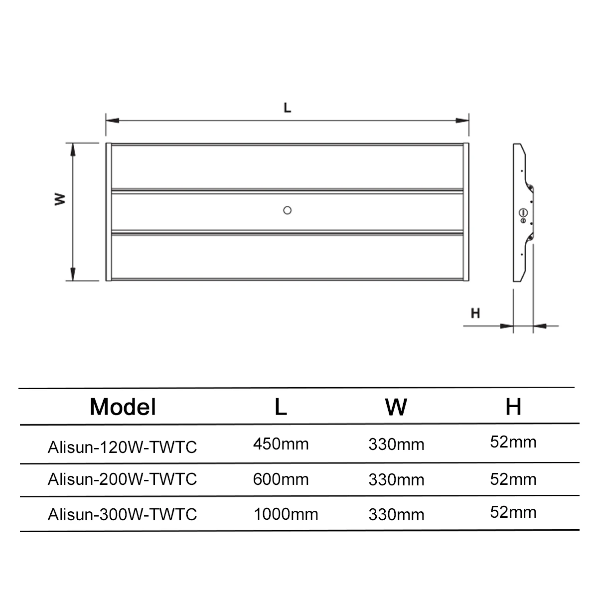 Affordable High-bay light Linear with 180lm/w PIR motion sensor for Warehouse Garages Workshop