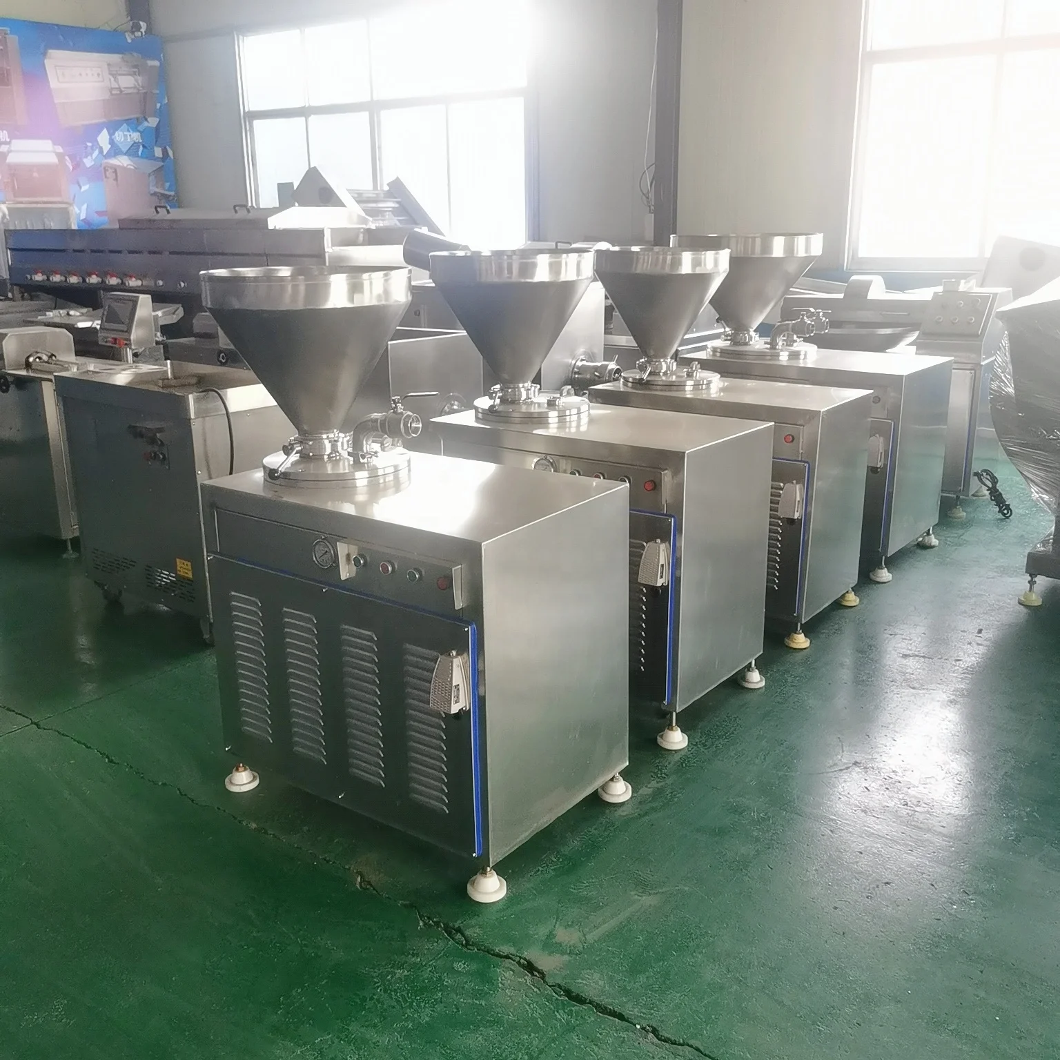 High Capacity 50L Hydraulic Sausage Filling Maker Machine Meat Stuffer Processing Machinery for Making Meat Enema Sausage