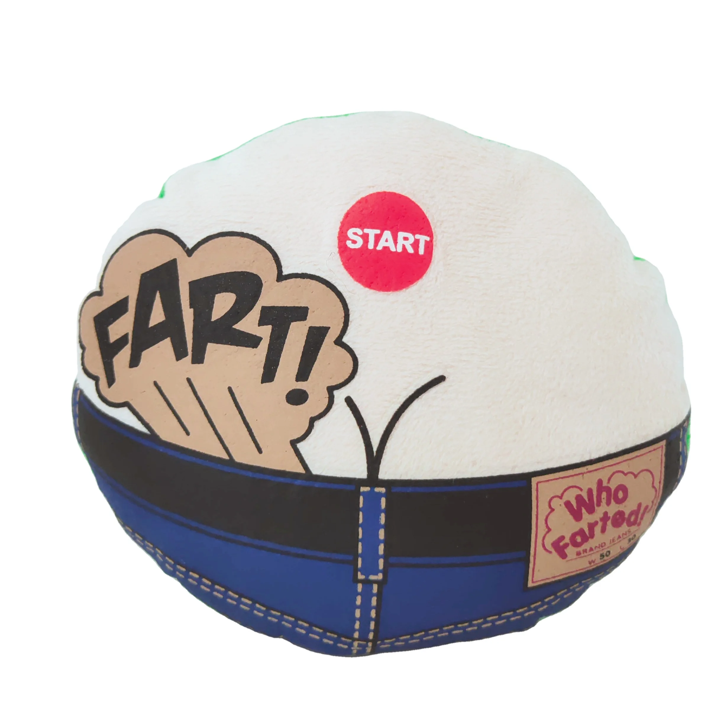 Plush Electric Toys green Soft big butt With Sound Prank toys