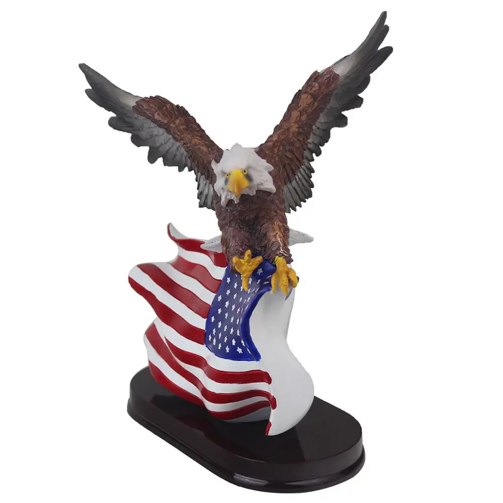Design Art Deco Resin Eagle Statue Home Decor