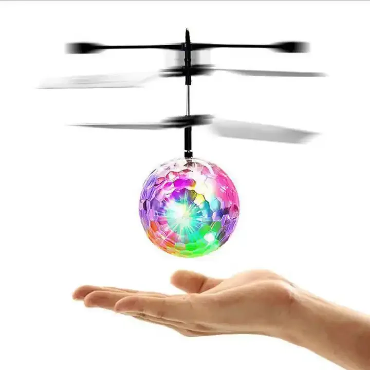 Hot New Flying RC Ball Aircraft Helicopter Led Flashing Light Up Toy Induction Toy Electric Toy Drone For Kids Children