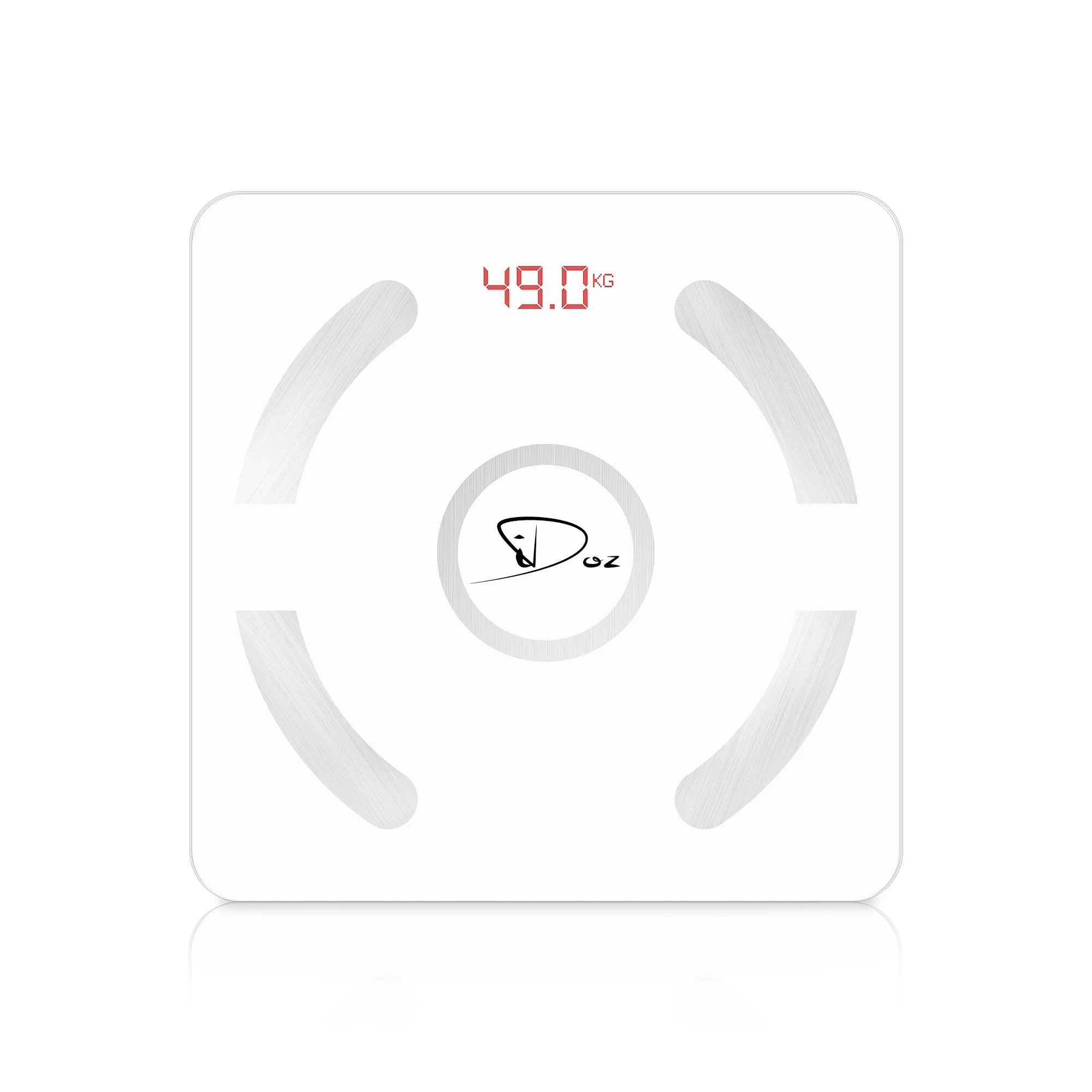 
6MM Tempered glass USB Charging Battery 180Kg 400Lb Bathroom Body Scale With LED Display Smart Body Fat Scale 