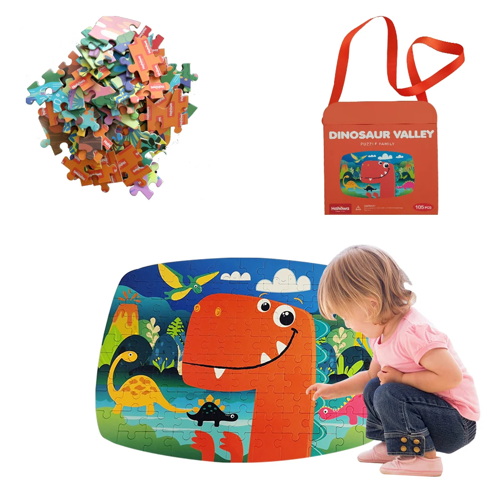 Real Paper Cartoon Jigsaw Puzzle  Learning Education puzzle game