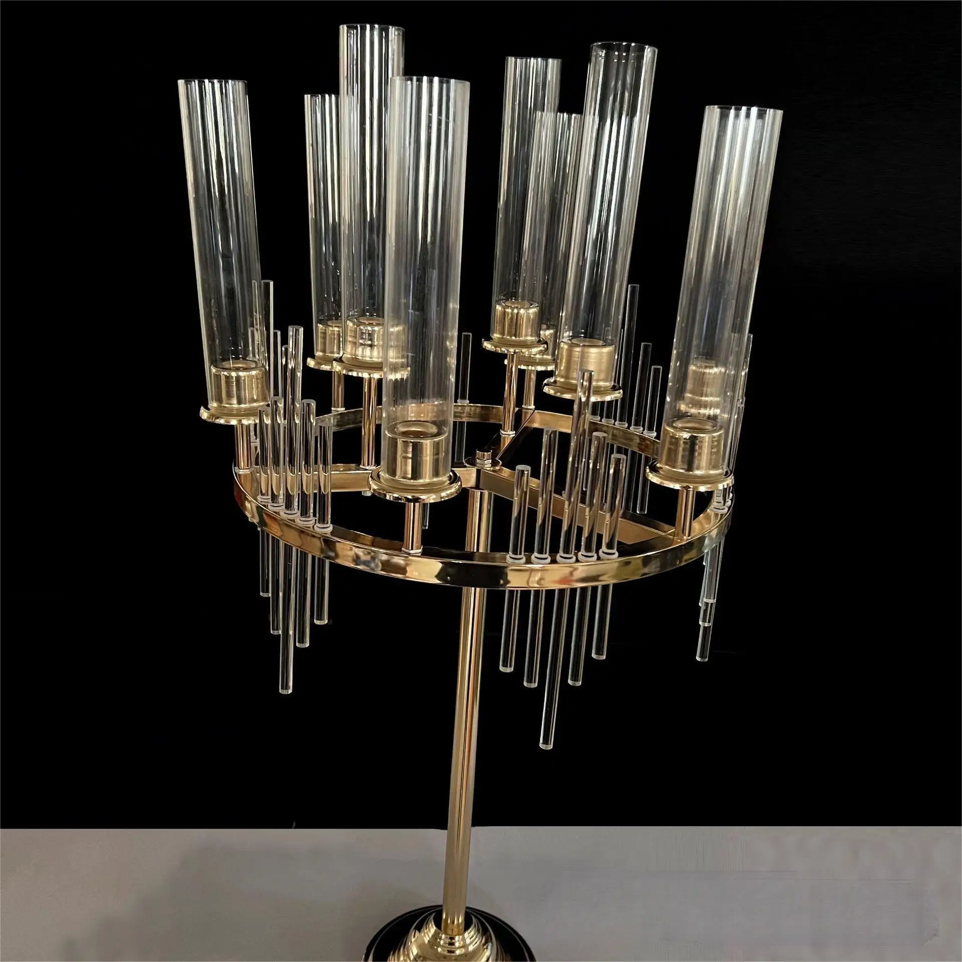 Wedding Centerpieces & Table Decorations Candlestick Flower Stand Display 9 Arm Candelabra Stand Acrylic Outdoor