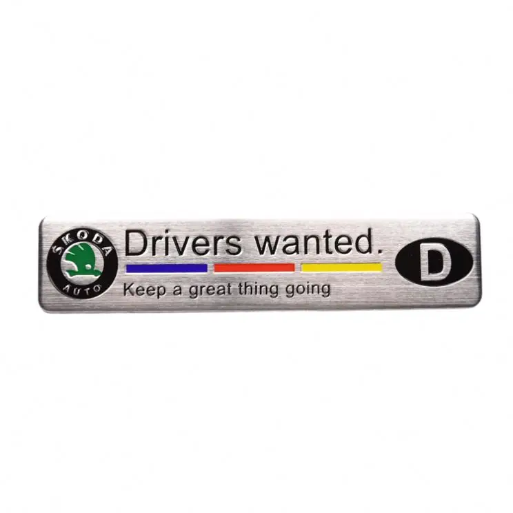 Factory Custom Car Labels 3m Automotive Adhesive Sticker Custom Car Sticker Aluminum Auto Stickers  Emblem Logo Badge