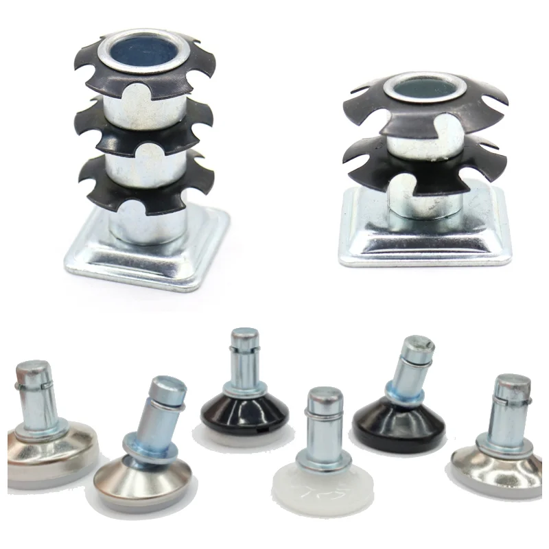 Patent Product OEM ODM Customized Office Chair Square Caster Socket Pipe To Casters Steel Nylon Pipe Tube Connecting Nuts