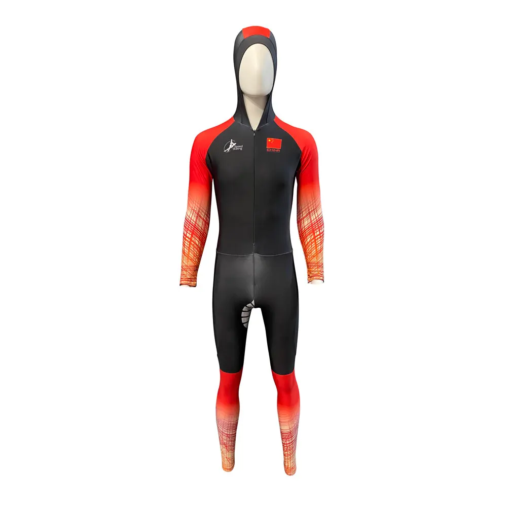 Breathable Skate Uniforms Long Ice Speed Skating Skin Suit