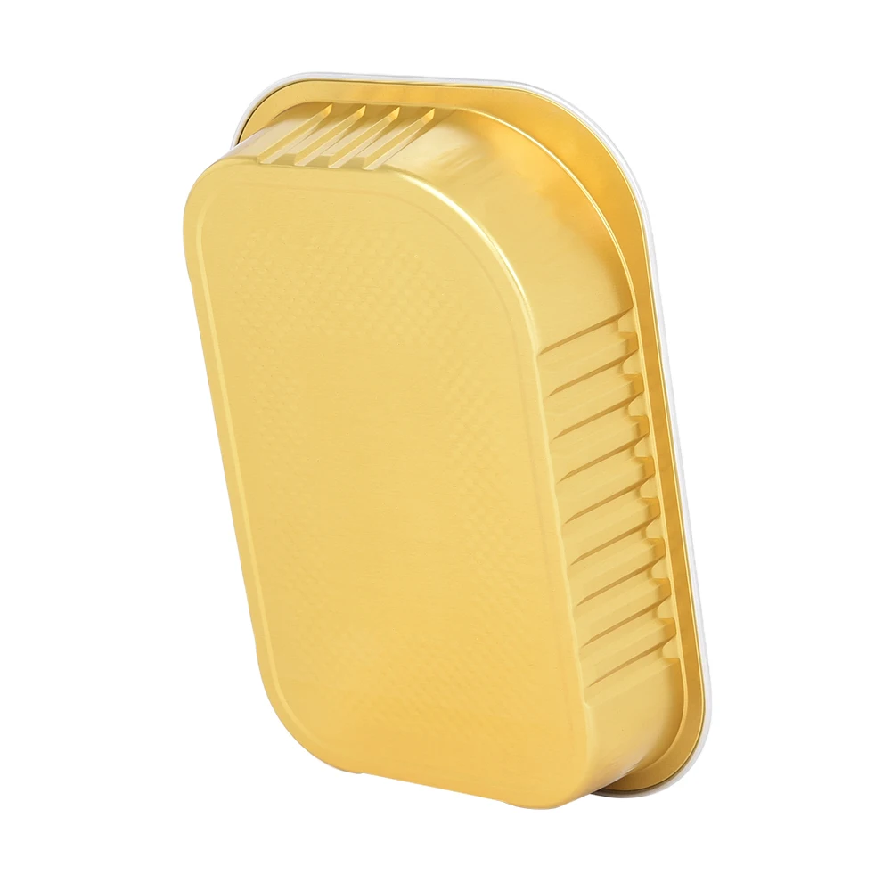 345ml Custom Disposable Aluminum Foil Container Lids 8011 Aluminum Foil Take-out Pan for Food Packaging Printed Design