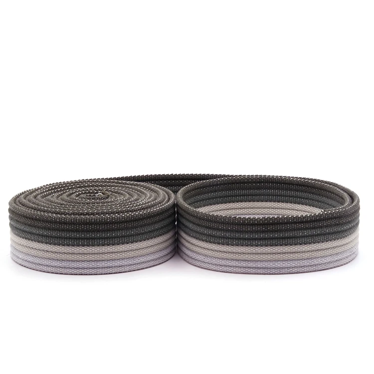 Custom Colors Skin-Friendly Waistband Breathable Big Grain Biodegradable Polyester-Cotton Webbing Strap Cotton Waist Belt