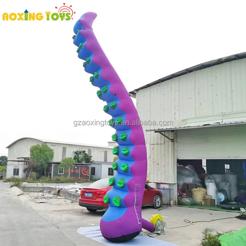 6M Height Giant Purple Inflatable Octopus Tentacles,Inflatable Building Monster Advertisement Decoration For Stage Party Events
