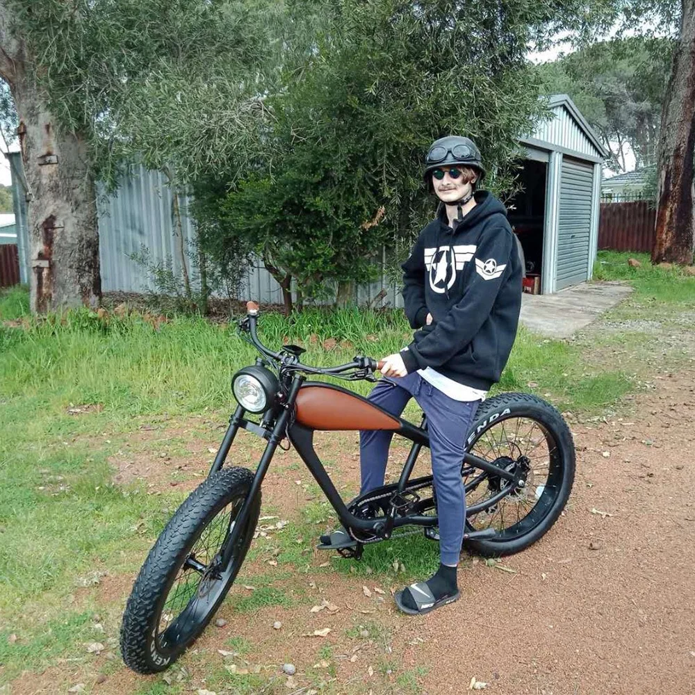 2023 vintage style beach cruiser electric bike fat tire electric bike eu warehouse with CE EN15194