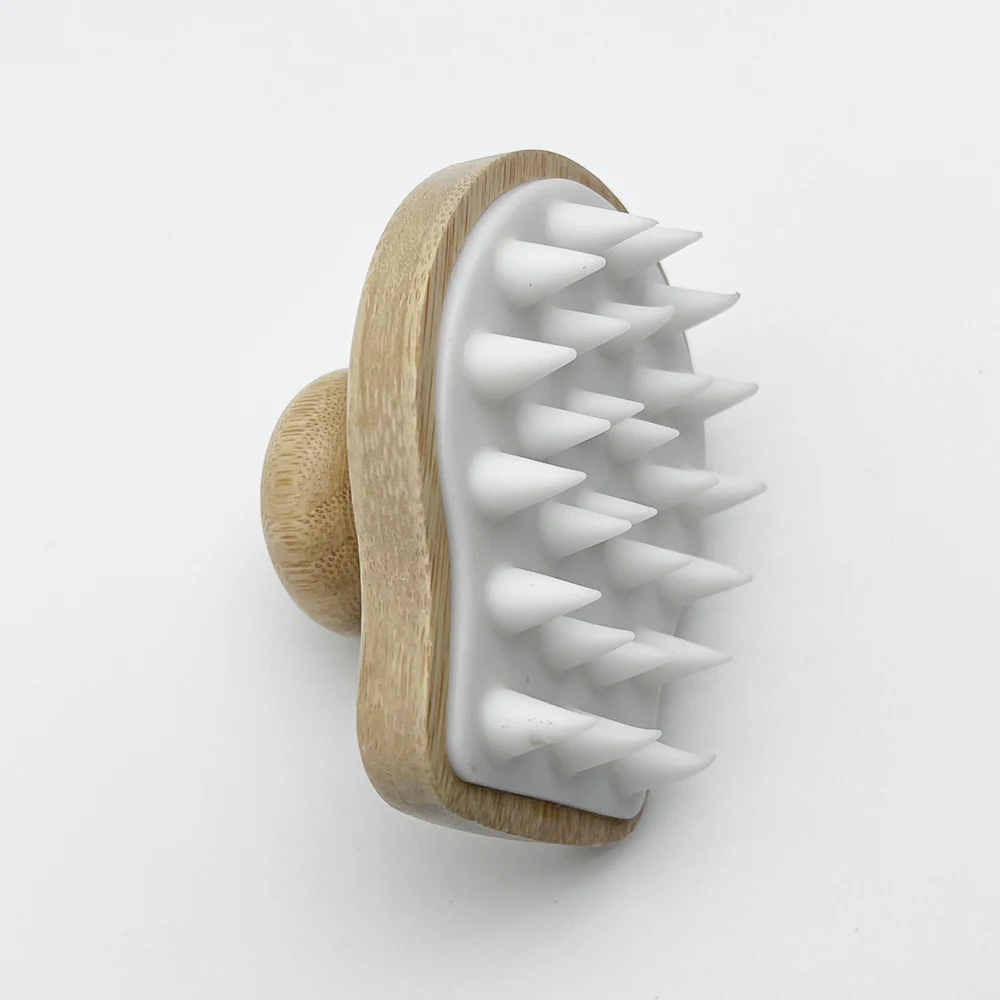 Custom Scalp Massage Brush Shampoo Hair Scrub Dandruff Removal And Hair Growth Silicone Scalp Massager