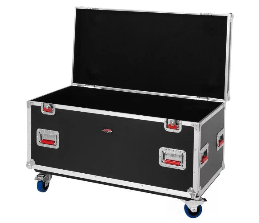 Customized Aluminum advanced Flight case Road trunk box with trolley
