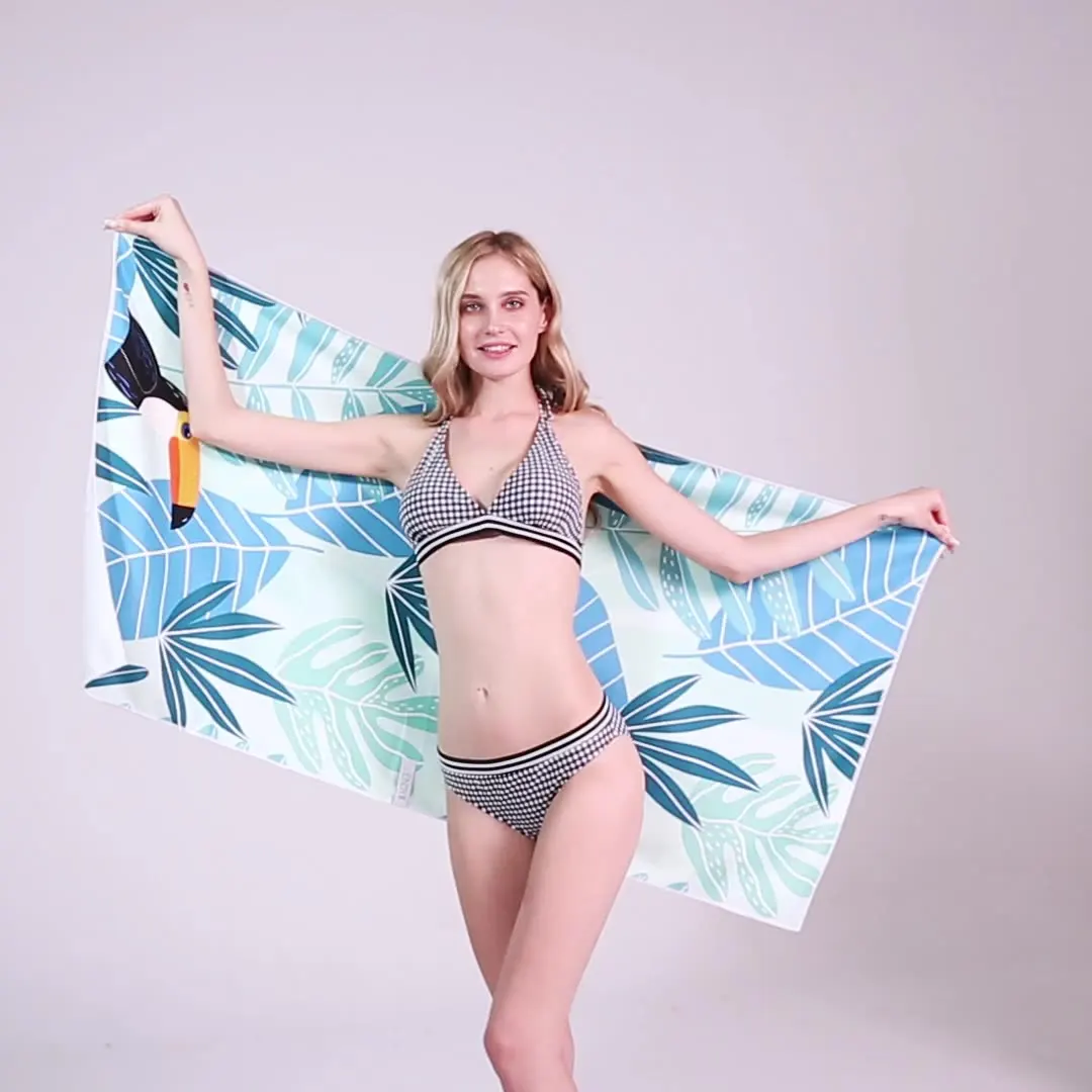 60X120cm Microfiber Sports Towel Gym Towel Digital Printing Suede Beach Towel