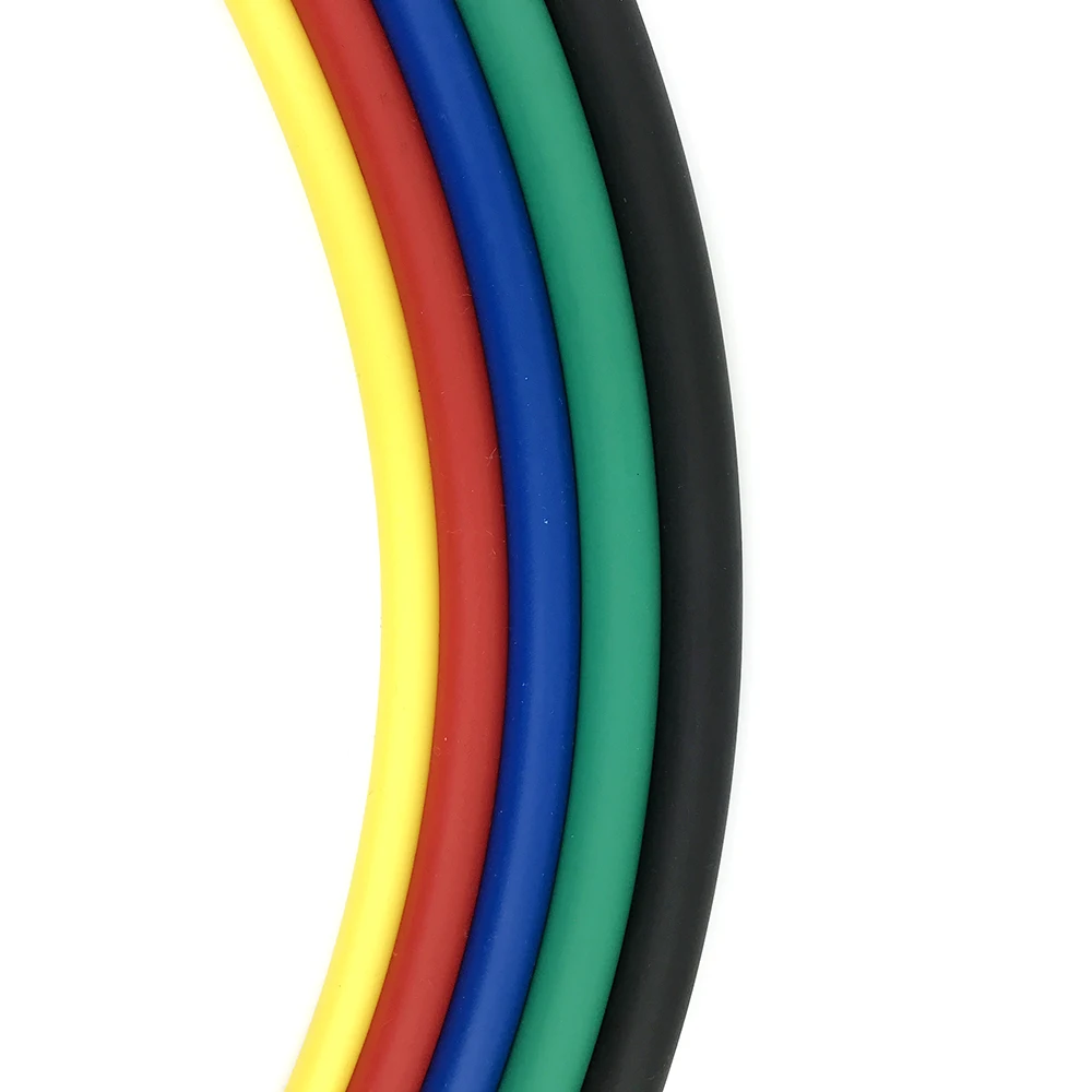 Resistance Bands Exercise Latex Rubber Fitness Stretch Tube for Fitness Pilates Strength Training with Soft Foam Handles