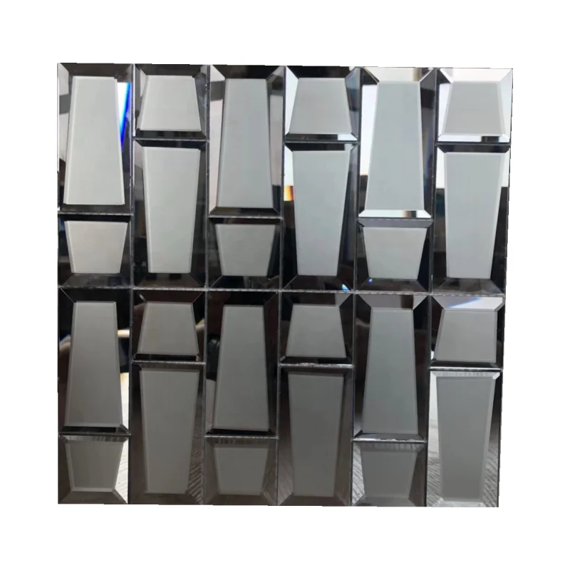 4mm 5mm Decorative Stone Mosaic Mirror Glass Tiles Bathroom With Premium Quality for Interior Design and Exterior Decoration