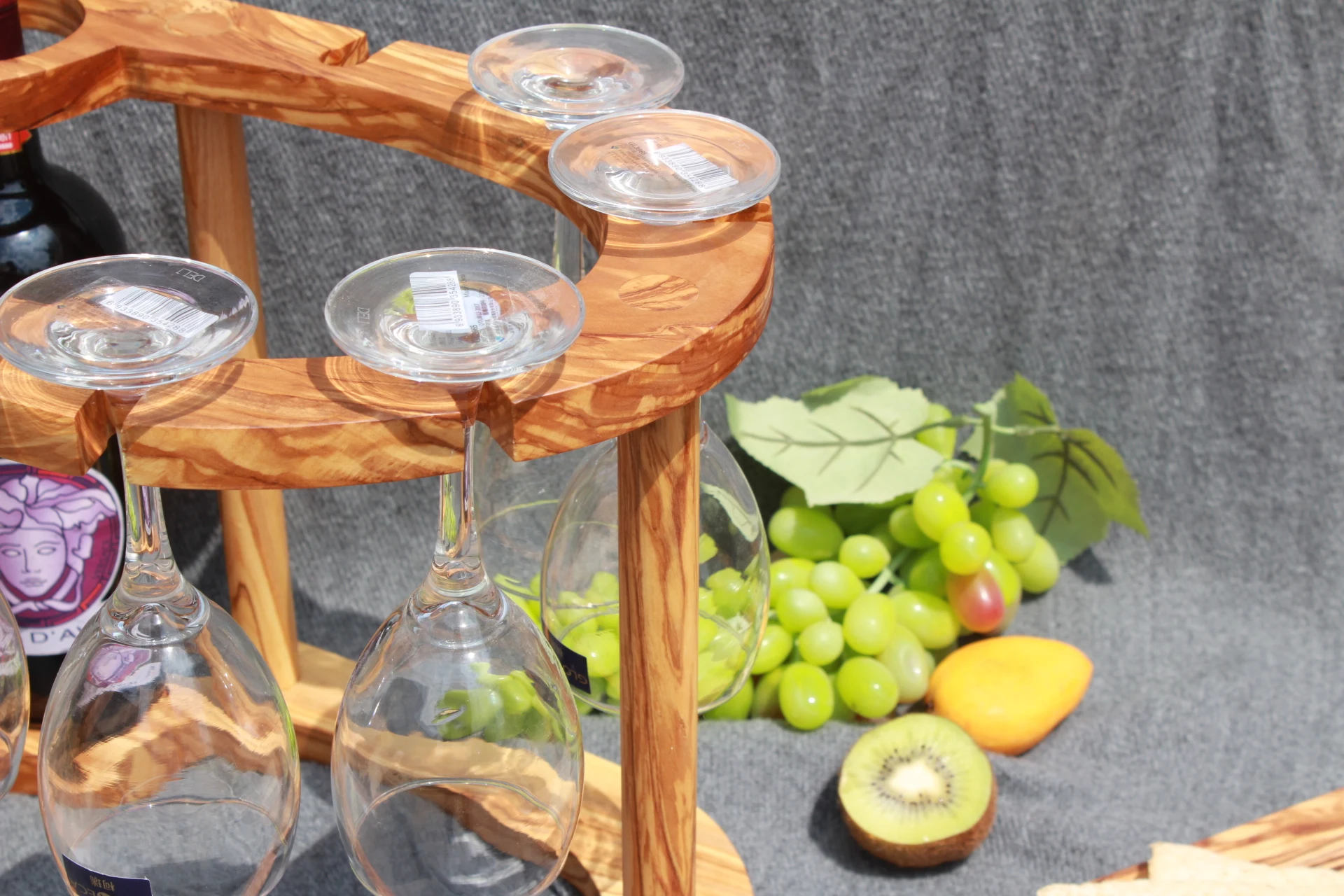 Olivewood Made Red Wine Glass Rack Hand Made Good Quality