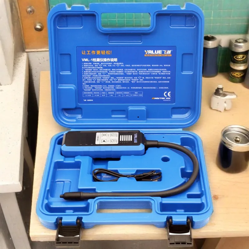 New VML1 Electronic Fly-Over Leak Detector R410 R22 R32 Refrigerant Detection Halogen Car Leak Detector