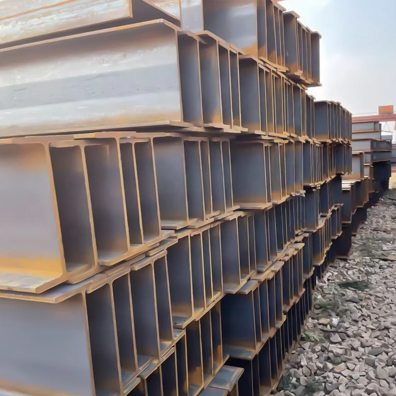 steel h beam section column hot rolled welded ms galvanized painted steel h-beams price h shape steel profile production line