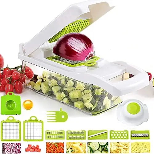wholesale fruit & vegetable processing machines ABS Design Vegetable Cutter 22in1 vegetable chopper
