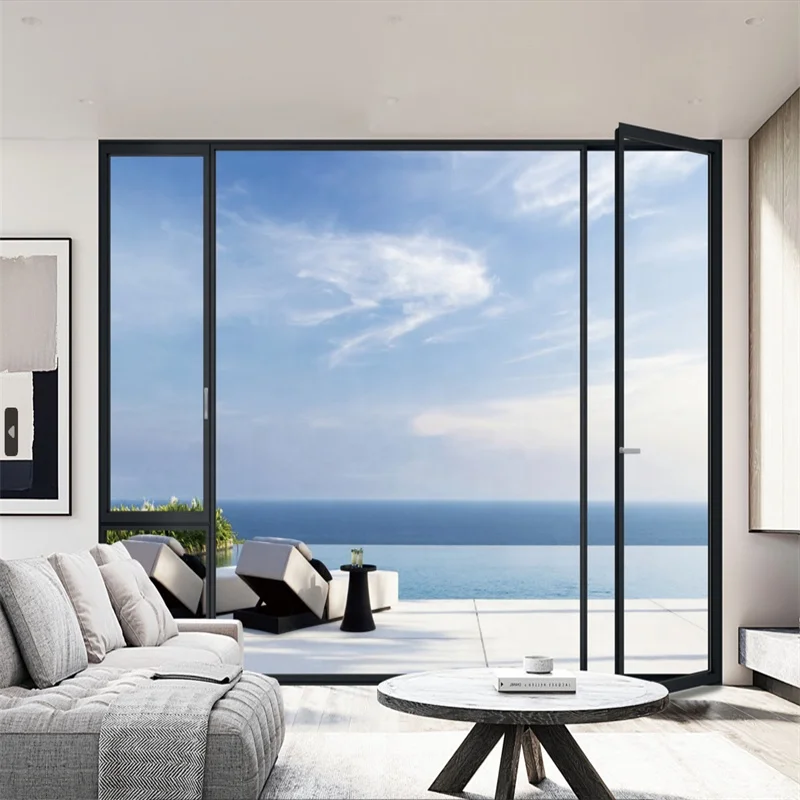 SIIGUL 78 American style Narrow frame aluminum impact windows double tempered glass thermal break insulation casement window