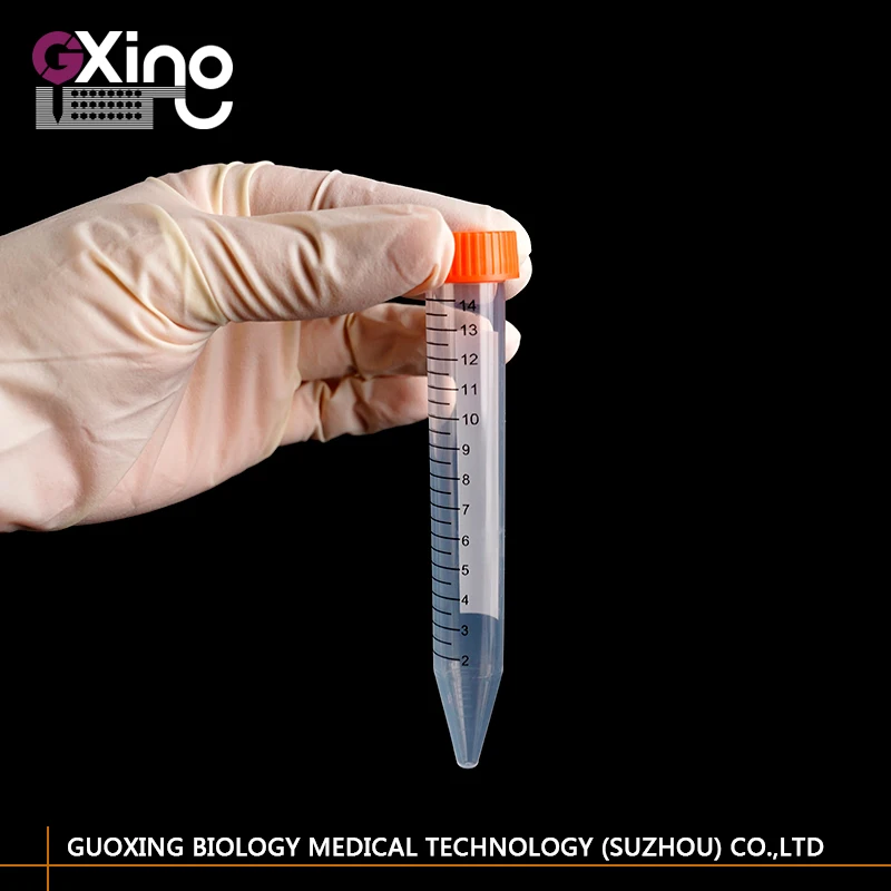 Высококачественные пластиковые центрифужные трубки 15 мл с коническим дном по Заводской Цене для