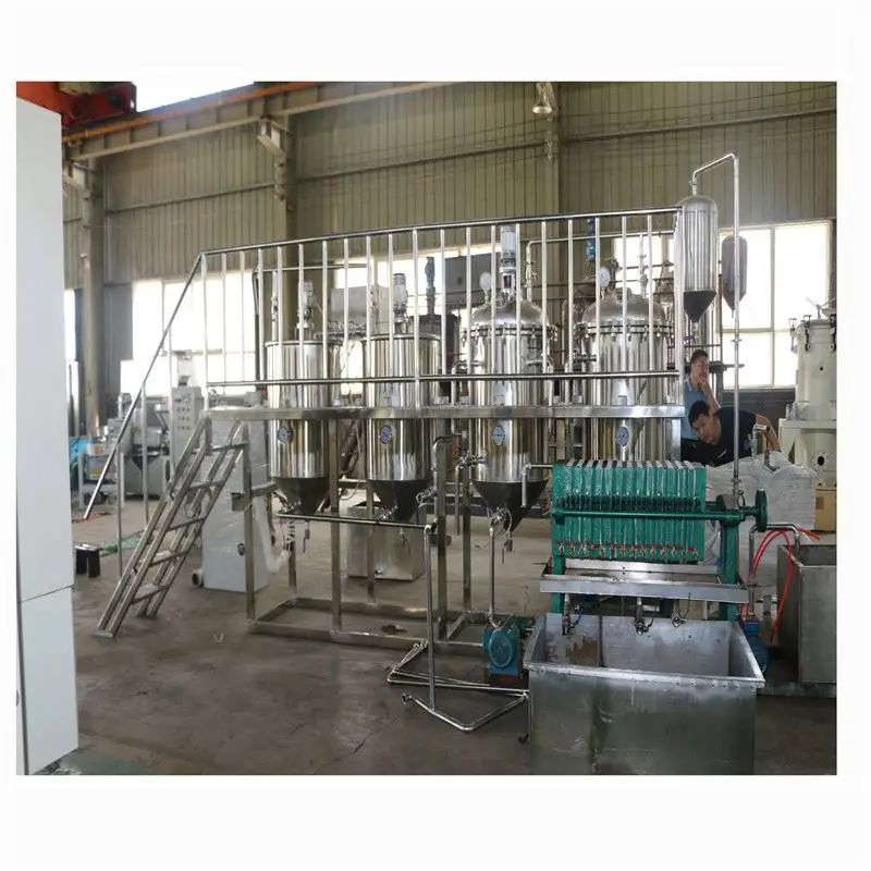 high quality sunflower oil refined in china cooking oil refining machine