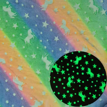 Luminous coral velvet blanket fabric wool blanket carpet fabric