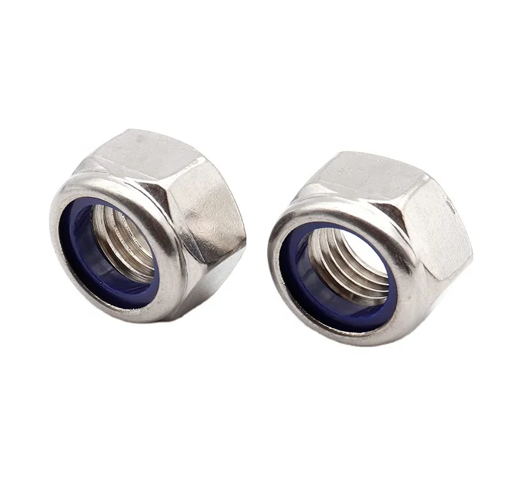 HBLJ  DIN 985 DIN 982 NYLOCK NUT STANDARD NYLON INSERT LOCK NUTS galvanized