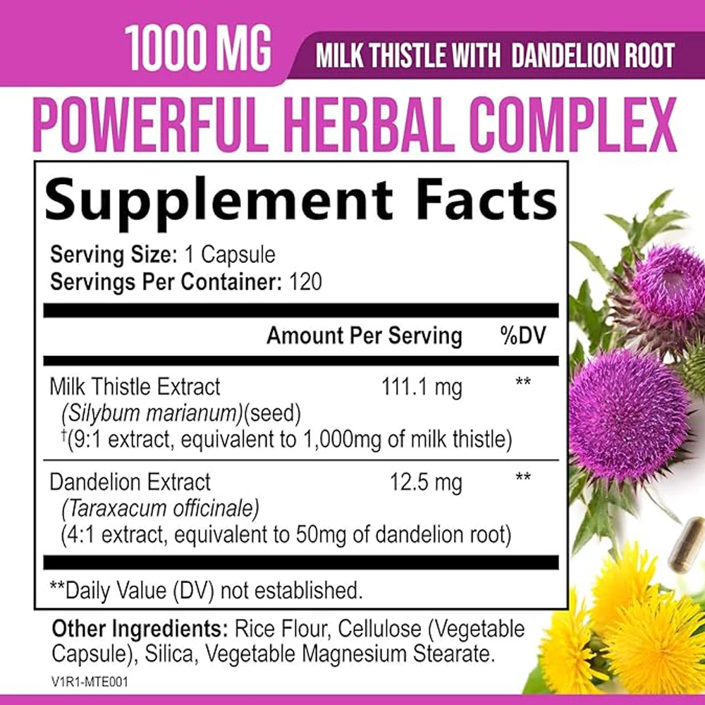 Food supplements hangover liver detox & cleanse capsule artichoke extract liver support supplement liver capsules