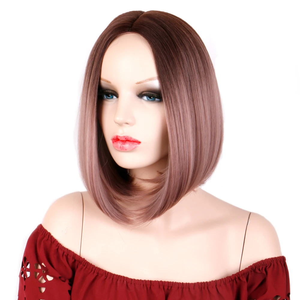 Free Sample Perruque Cheveux Humain Short Synthetic Wig For Women,Synthetic Wig Vendor,Synthetic Hair Pink Wig