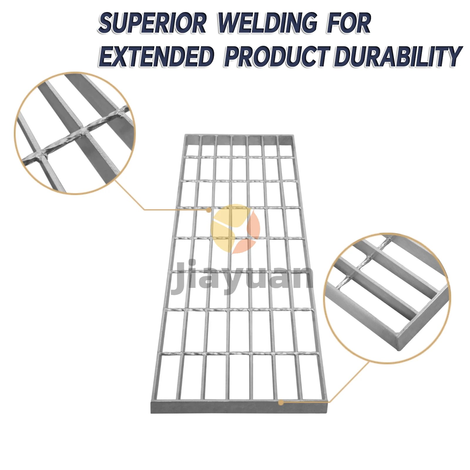 Wholesale Metal Grate For Decking Steel Grating Walkway For Trench Drain Cover Galvanized Steel Grating Prices